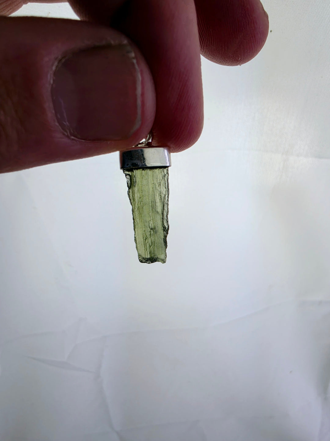 Moldavite Silver Pendant — Manifest & Transform
