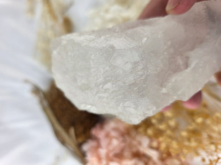 Lemurian Tantric Twin Flame Seed Quartz with Record Keepers