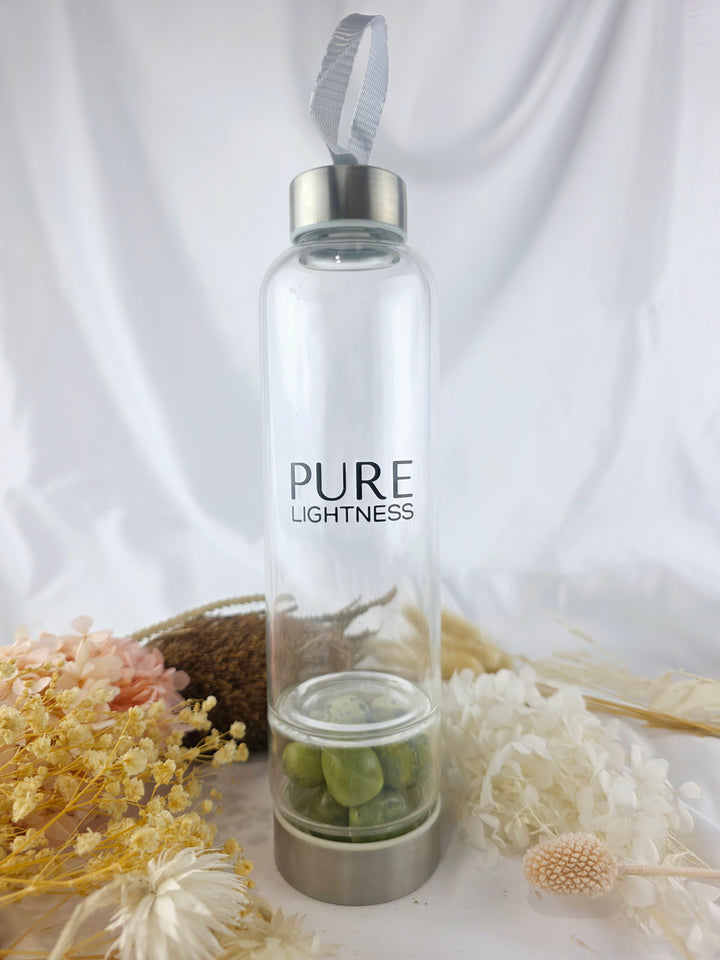 Water Bottle With Crystal Infusion Chamber