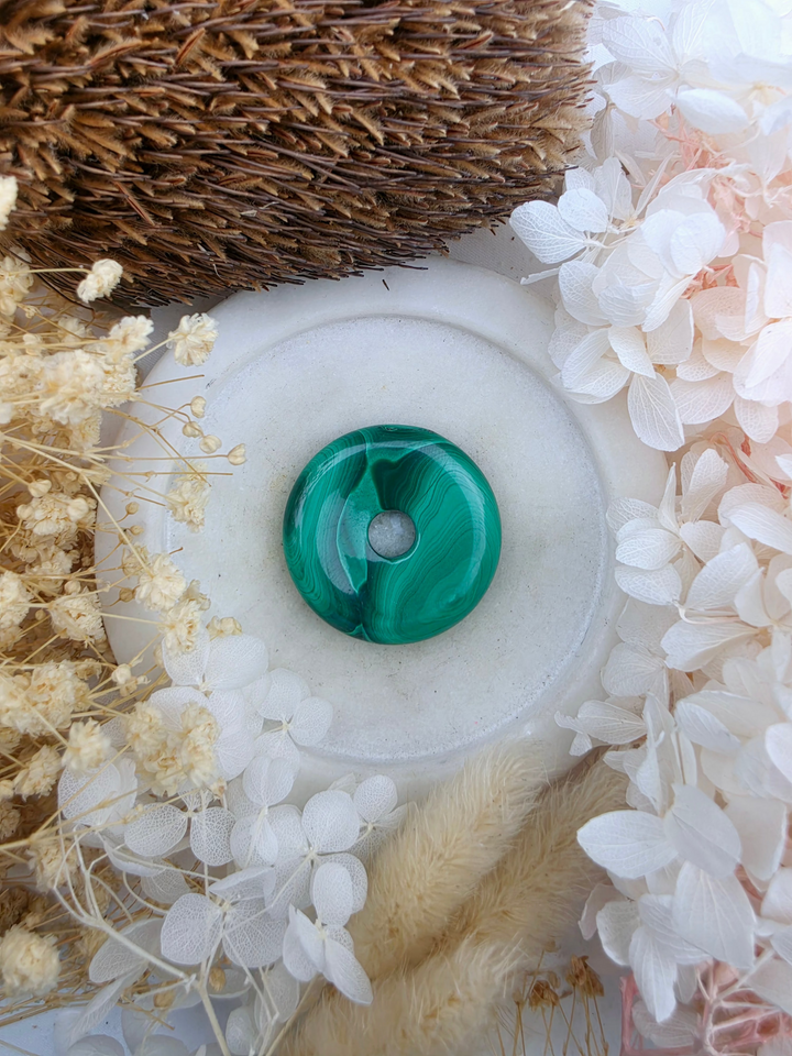 Malachite Circle Of Light Pendant