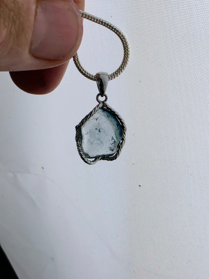Indicolite (Blue) Tourmaline Silver Pendant