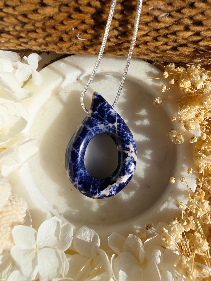 Sodalite Tear Drop Pendant