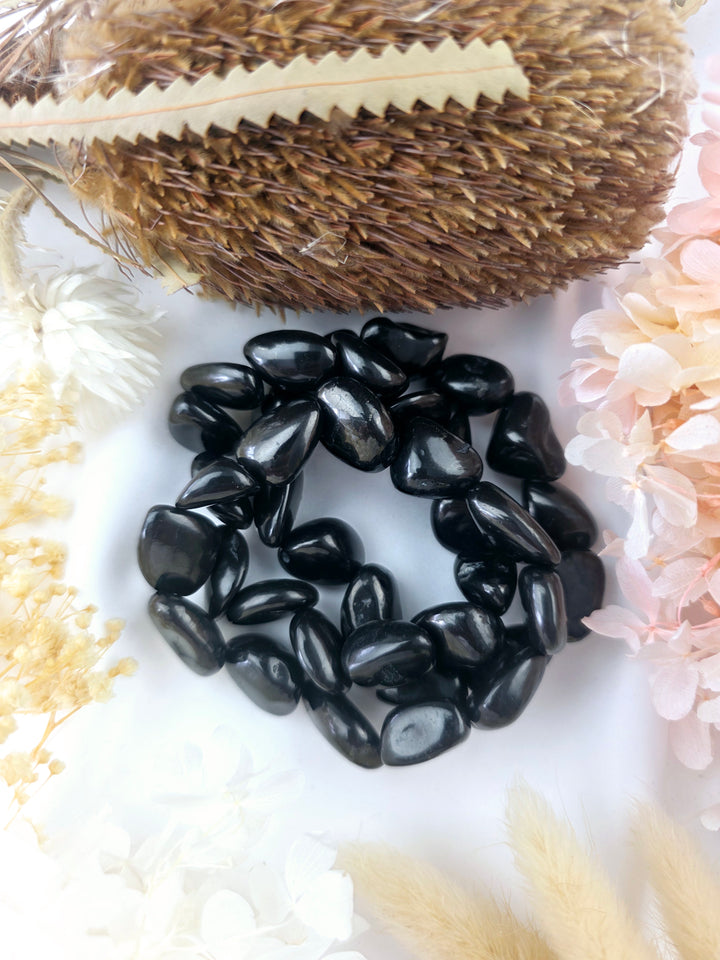 Shungite Bracelet - Tumbled 18/25mm