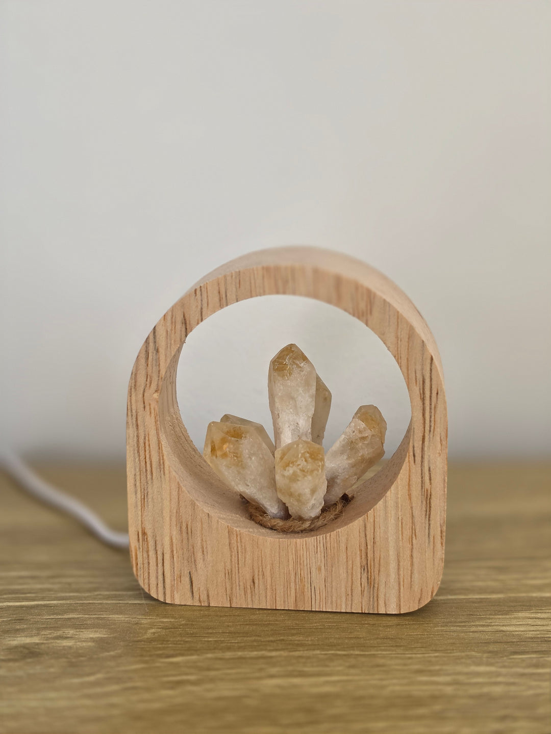 Citrine Lotus Lamp