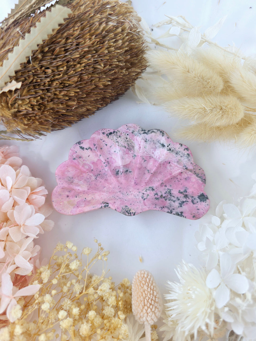 Rhodonite Peruvian Sea Shell