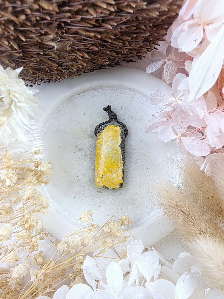 Bumble Bee Jasper Pendant