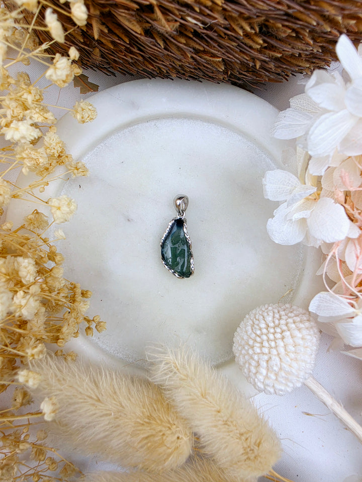 Indicolite (Blue) Tourmaline Silver Pendant