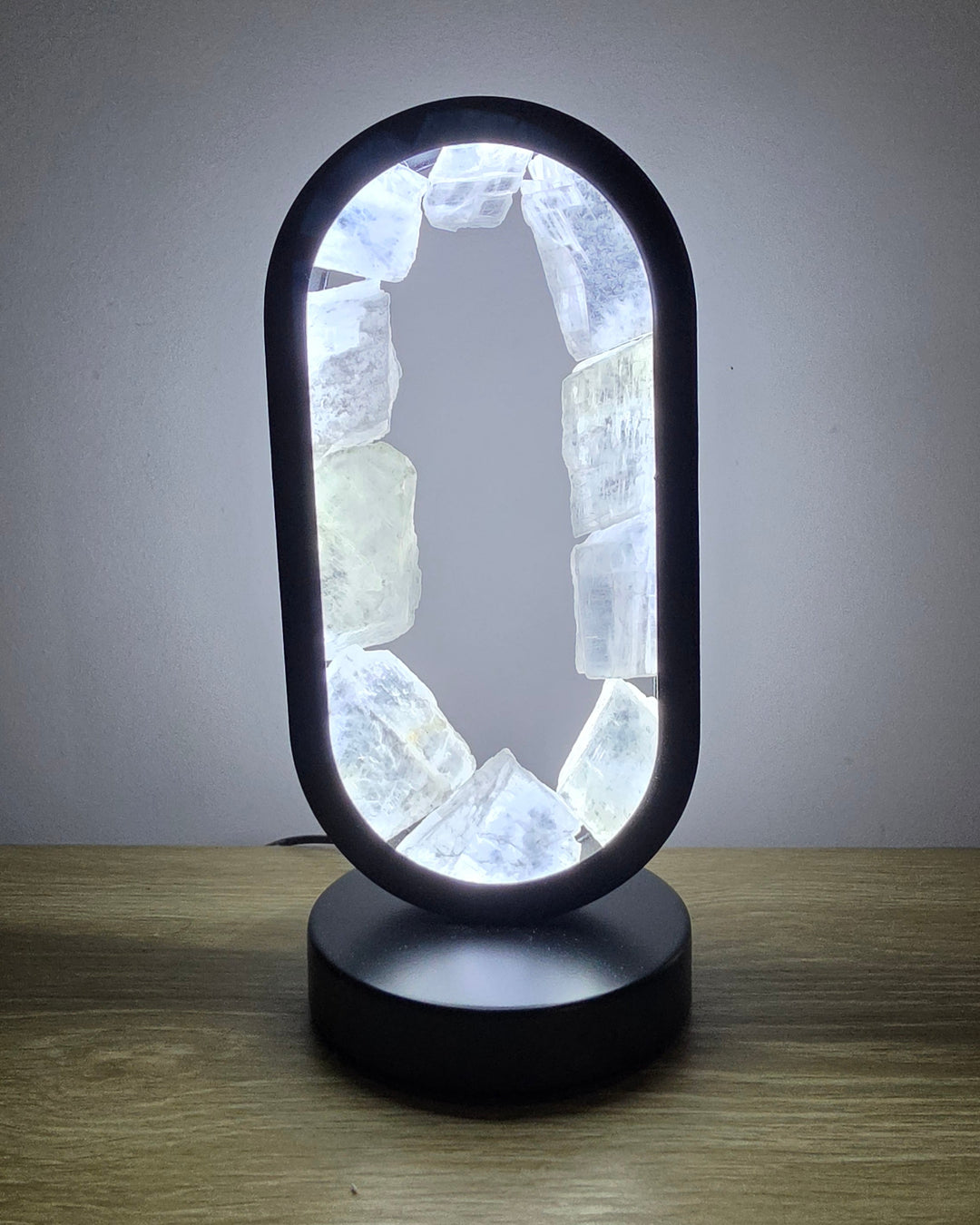 Selenite Star Gate Lamp