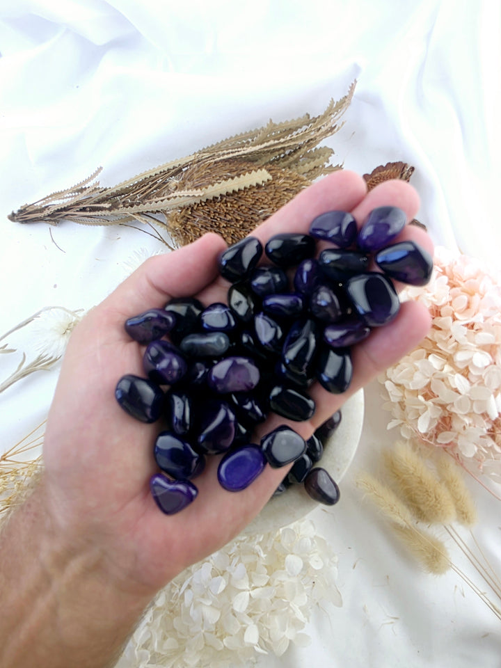 Purple Agate Tumbled Stone