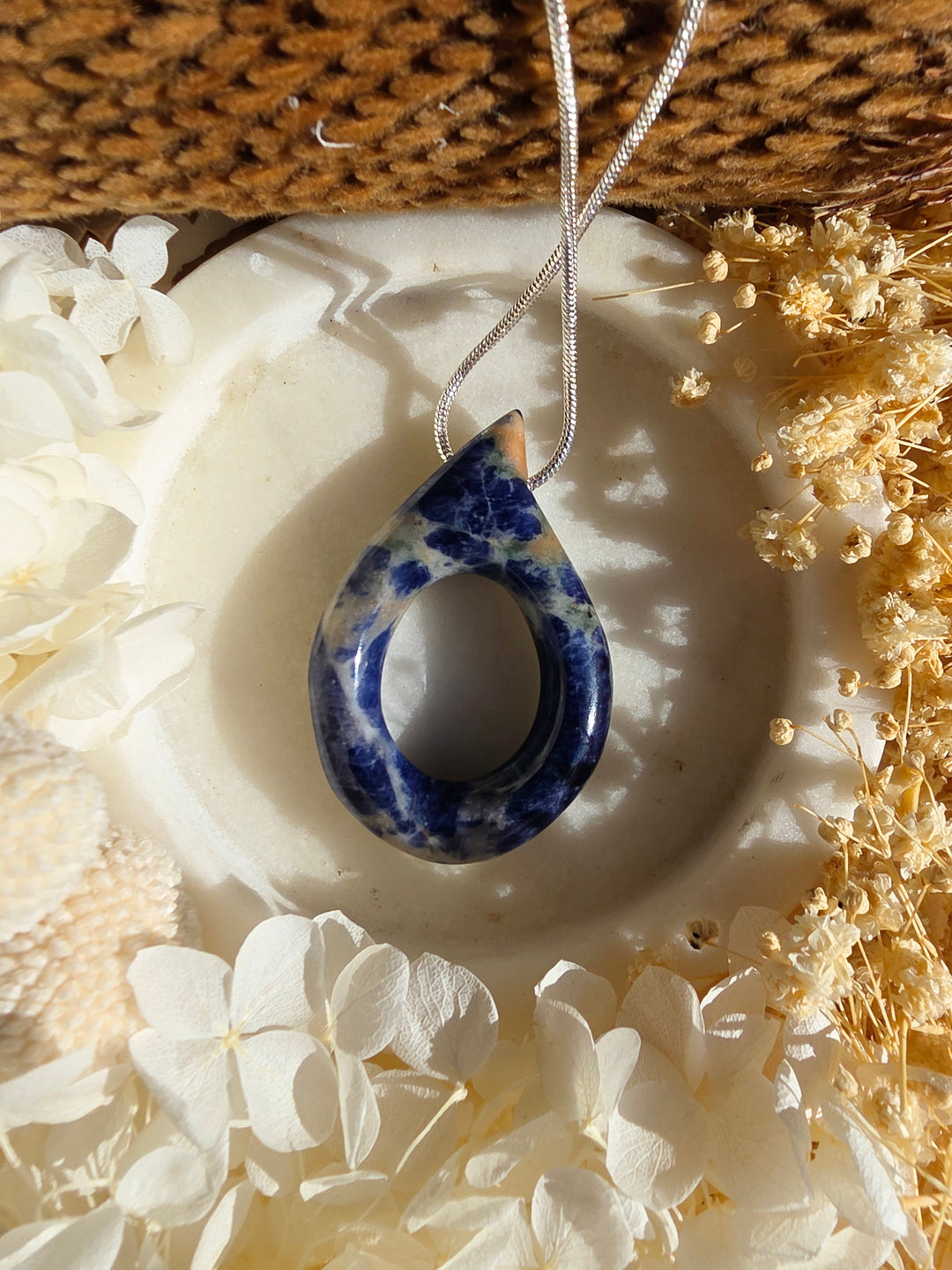 Sodalite Tear Drop Pendant