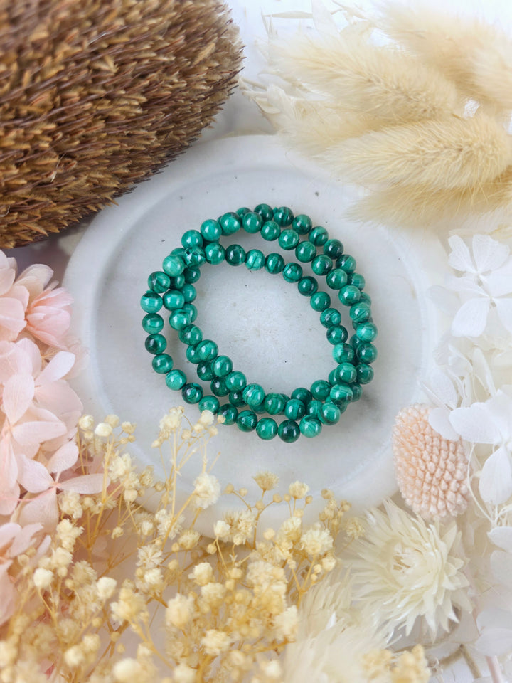 Malachite Bracelet - 6mm #2