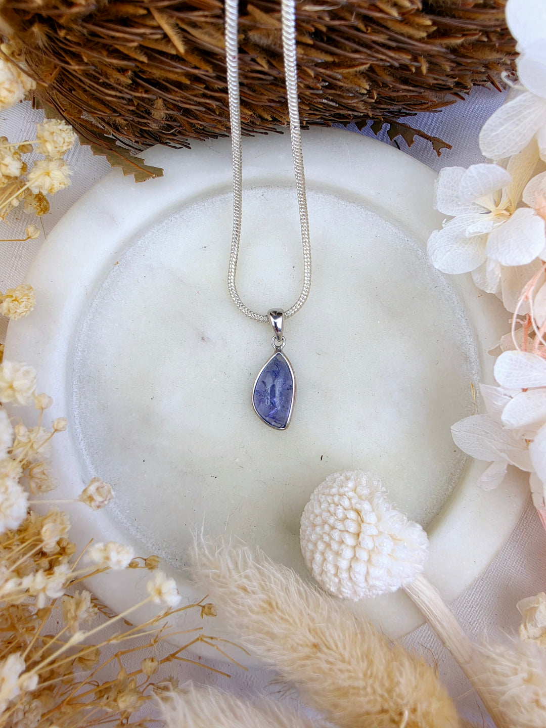 Tanzanite Silver Pendant (Rare)