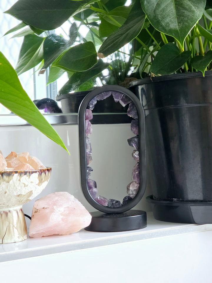 Rainbow Fluorite Star Gate Lamp — Dream Without Limits