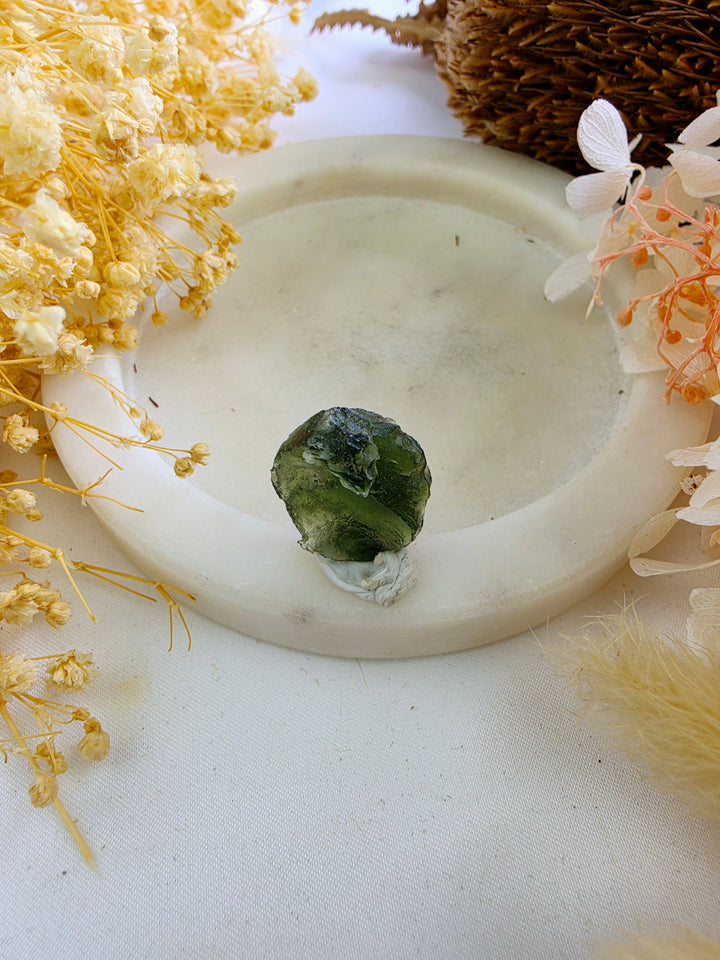 Moldavite Specimen — Manifest & Transform