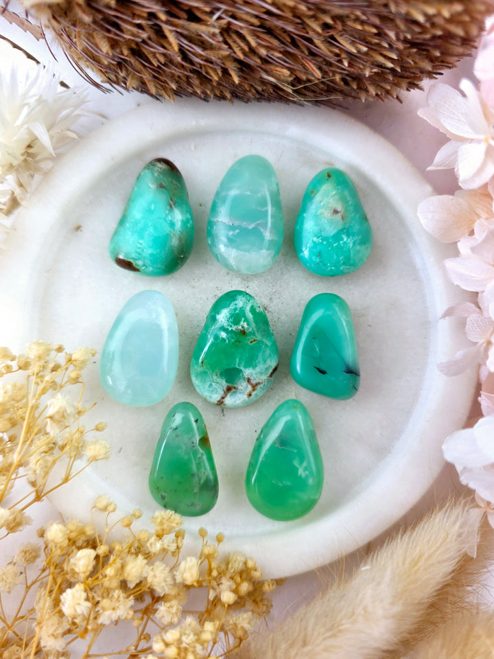 Chrysoprase Tumbled Pendant