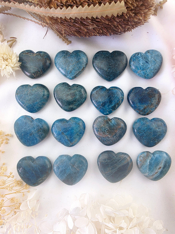Blue Apatite Heart - Intuitive Selection