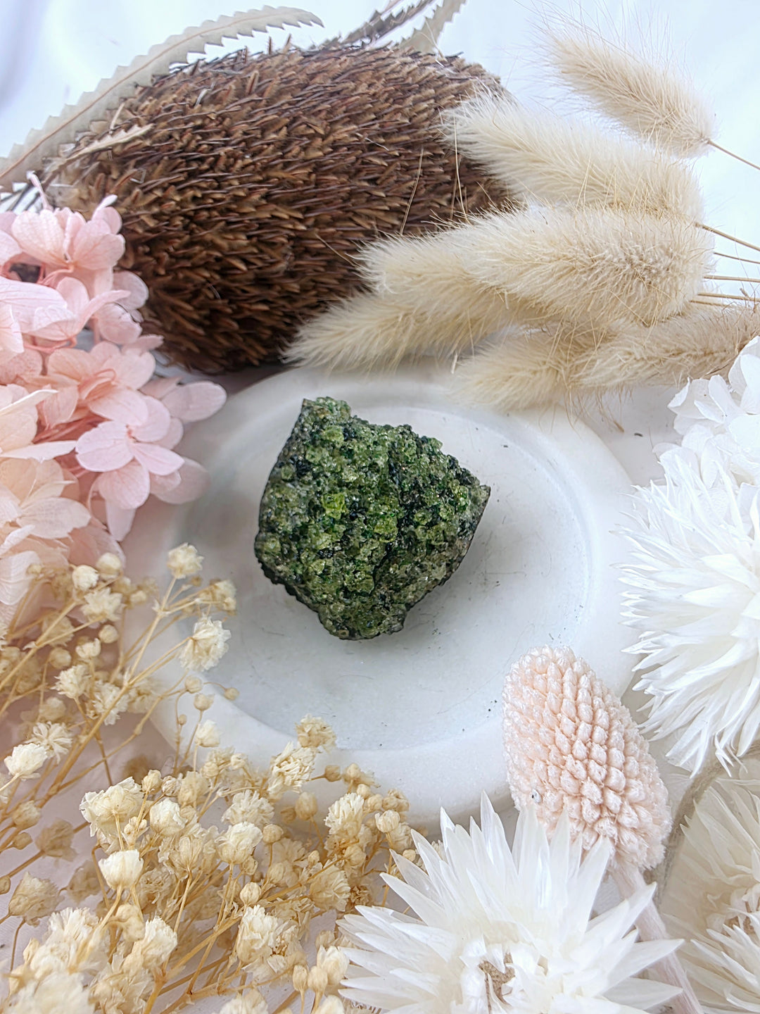 Peridot Natural Cluster