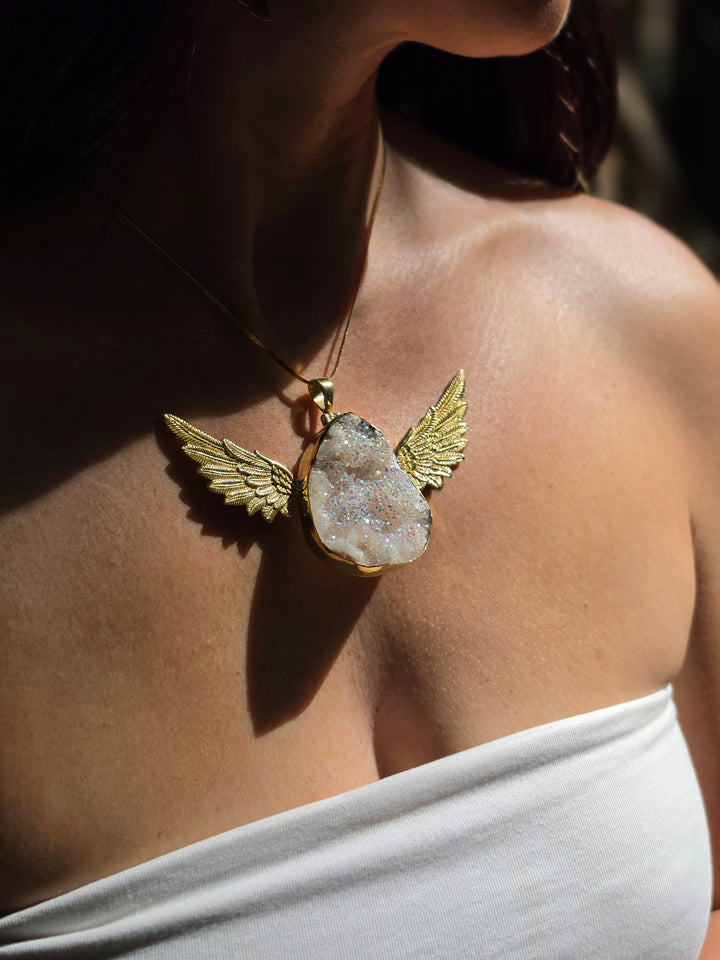 Angel Aura Anahata Brass Pendant