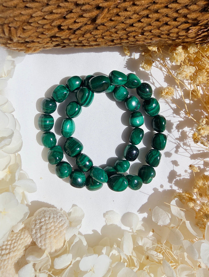 Malachite Bracelet - 8/10mm — Transform & Rise
