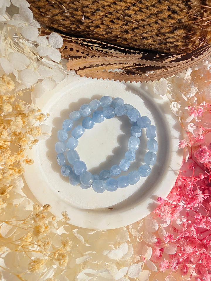 Blue Calcite Bracelet - 6mm