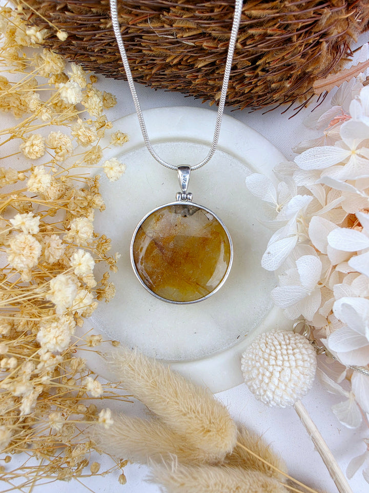 Golden Healer Silver Pendant - Golden Healing