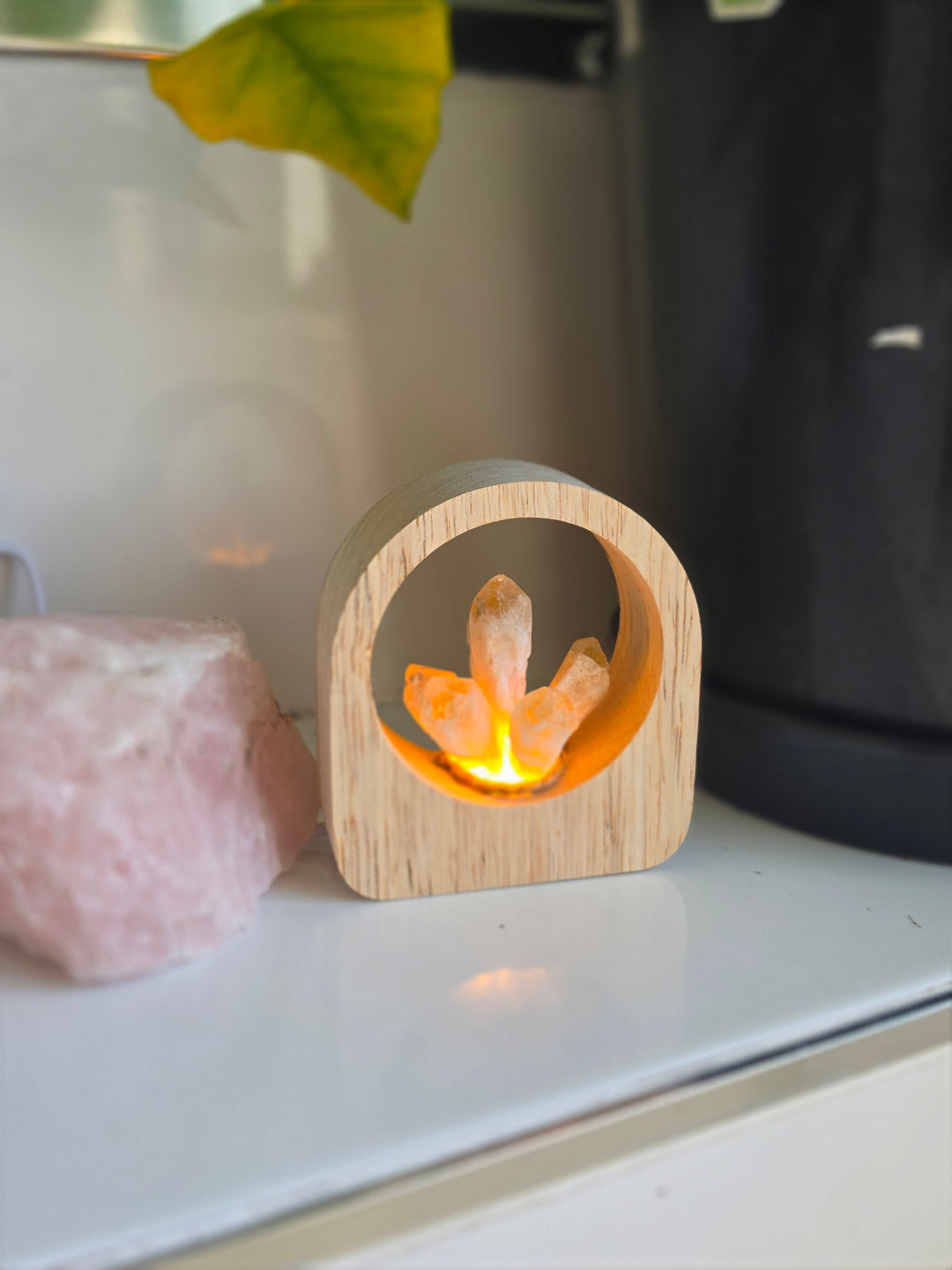 Citrine Lotus Lamp