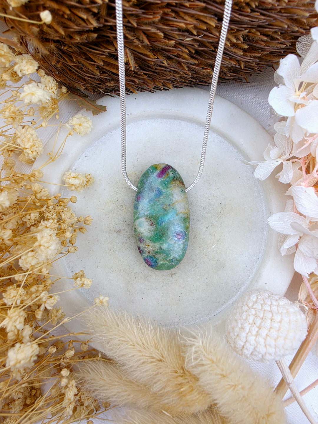 Ruby Fuchsite Pendant