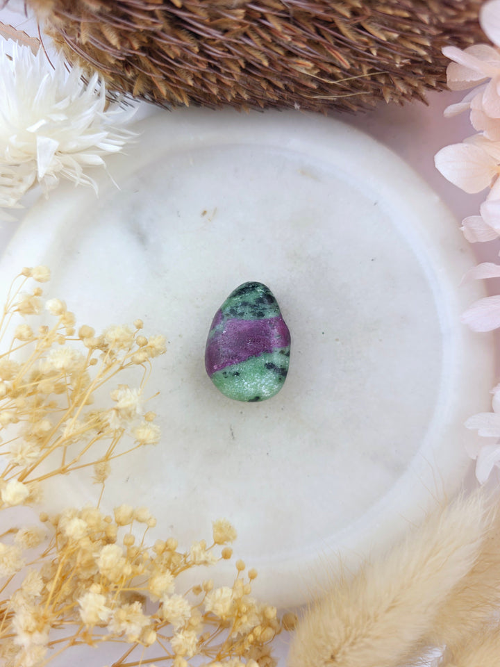 Ruby Zoisite Tumbled Pendant