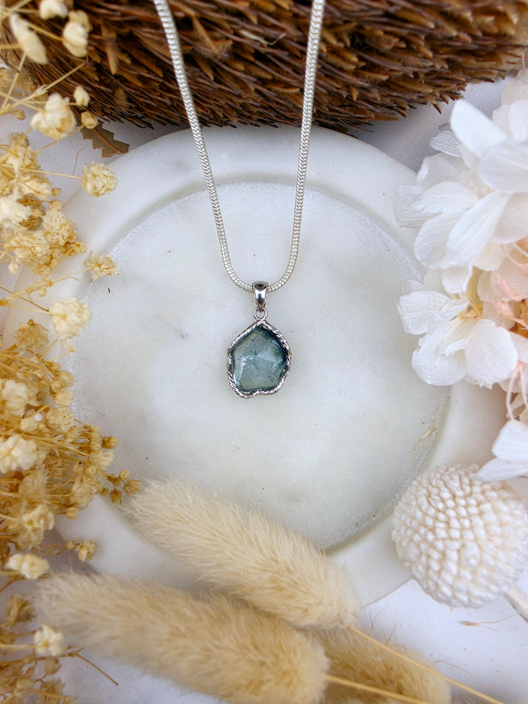 Indicolite (Blue) Tourmaline Silver Pendant