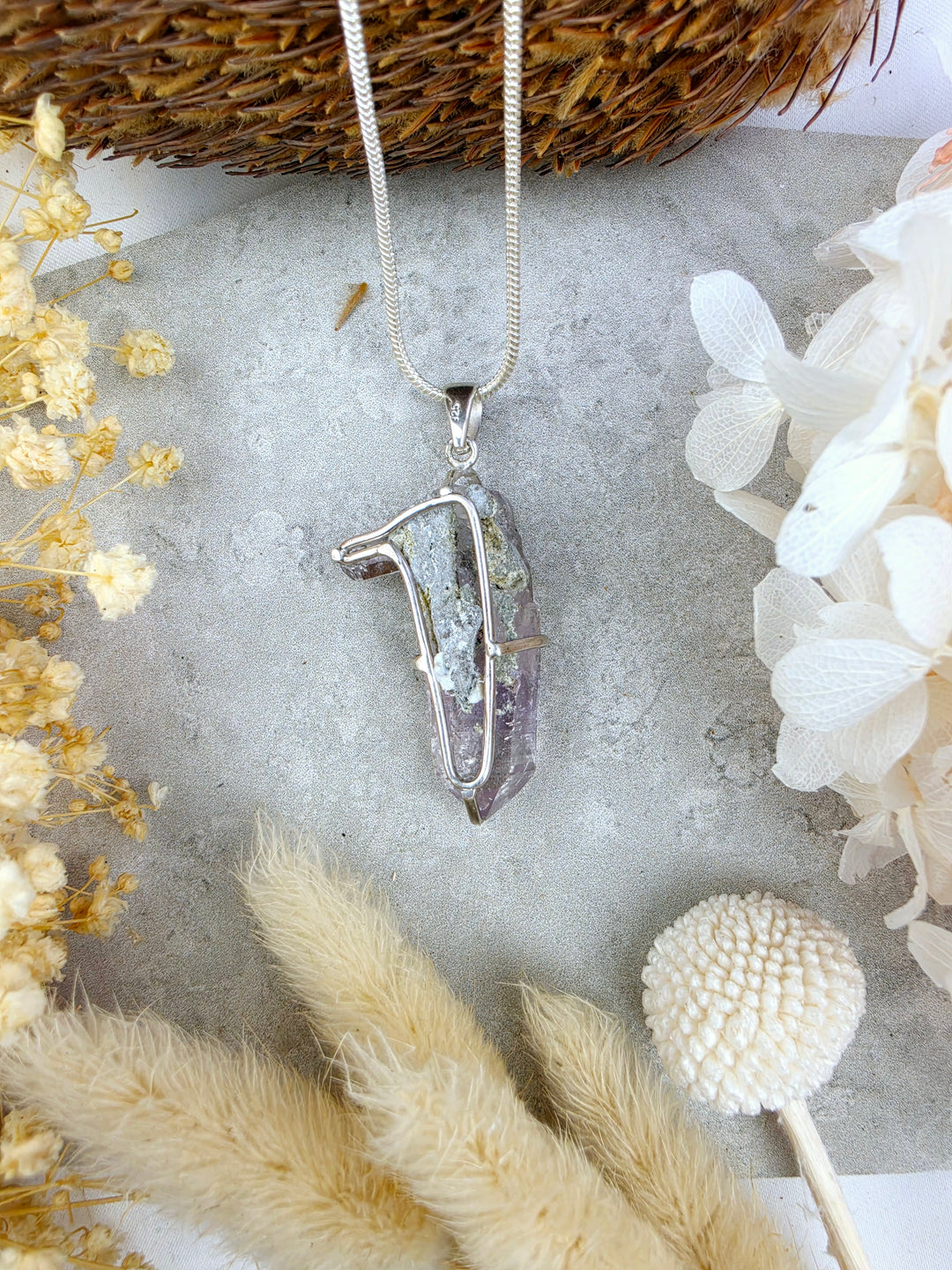 Vera Cruz Amethyst Silver Pendant — The Quiet Mind