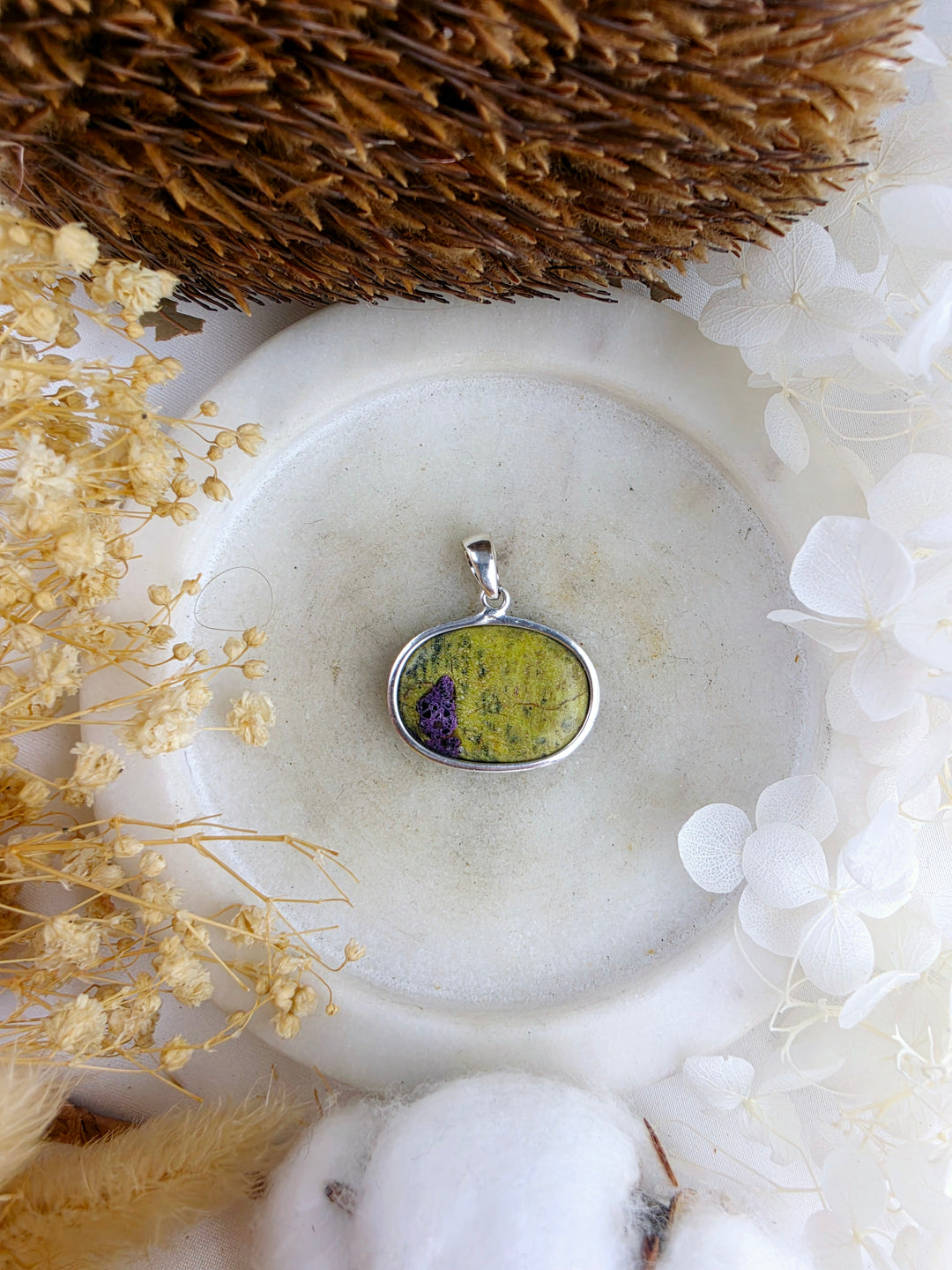 Atlantisite Silver Pendant
