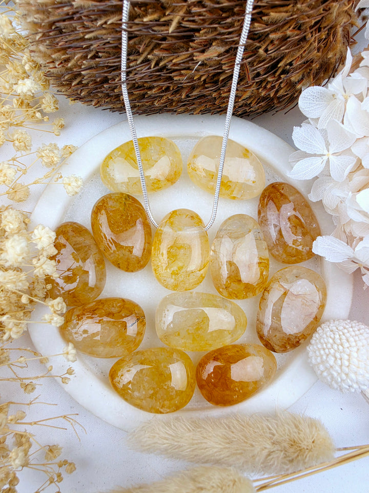 Golden Healer Tumbled Pendant — Golden Healing
