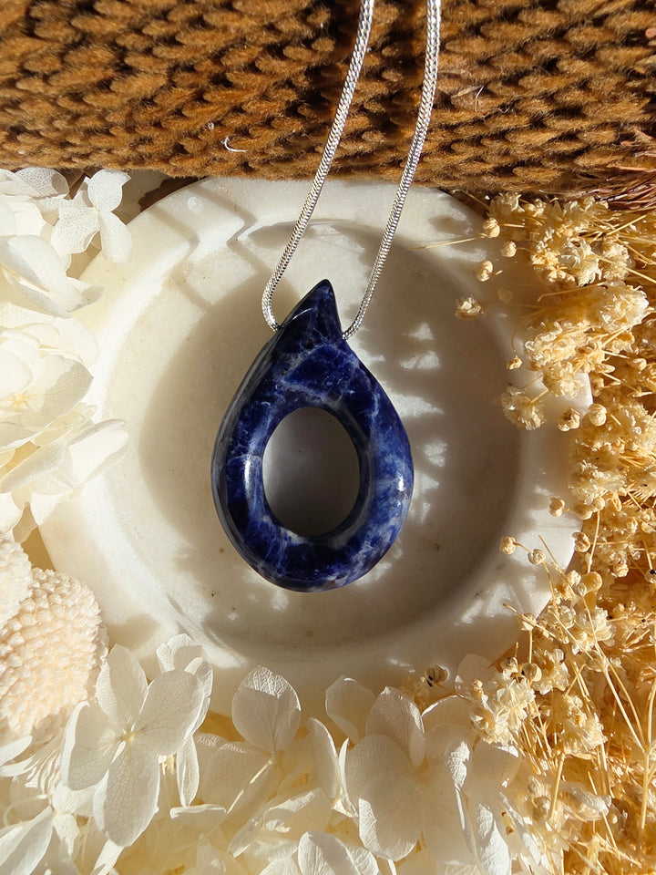 Sodalite Tear Drop Pendant