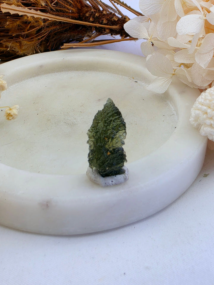Moldavite Specimen — Manifest & Transform