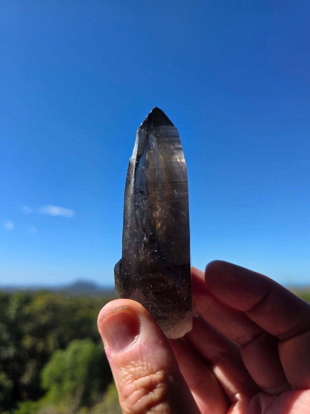 Lemurian Smoky Quartz Laser