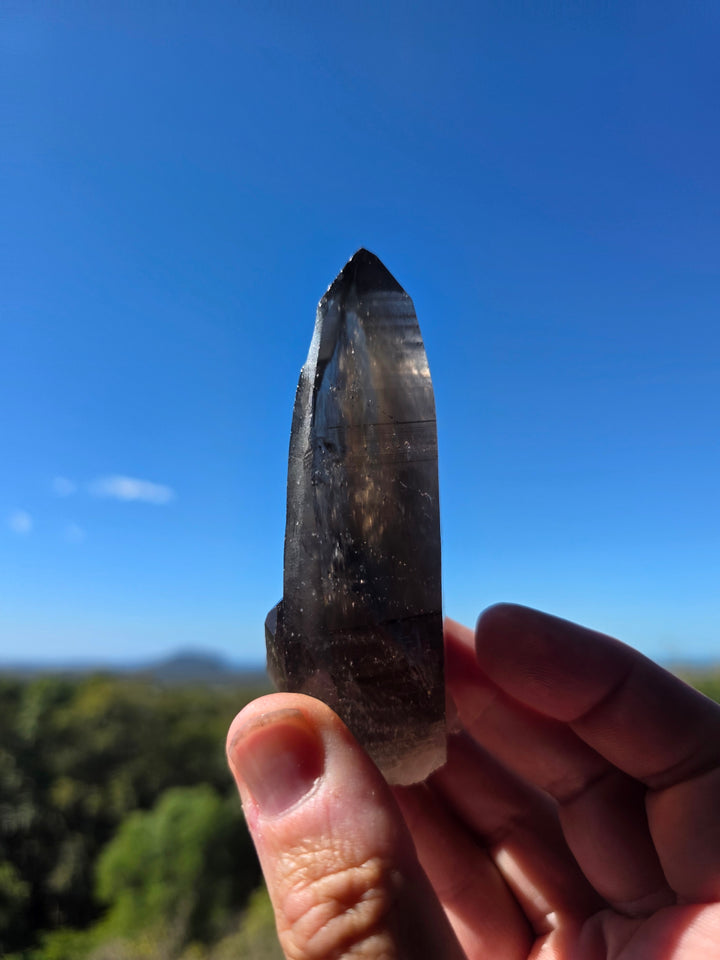 Lemurian Smoky Quartz Laser