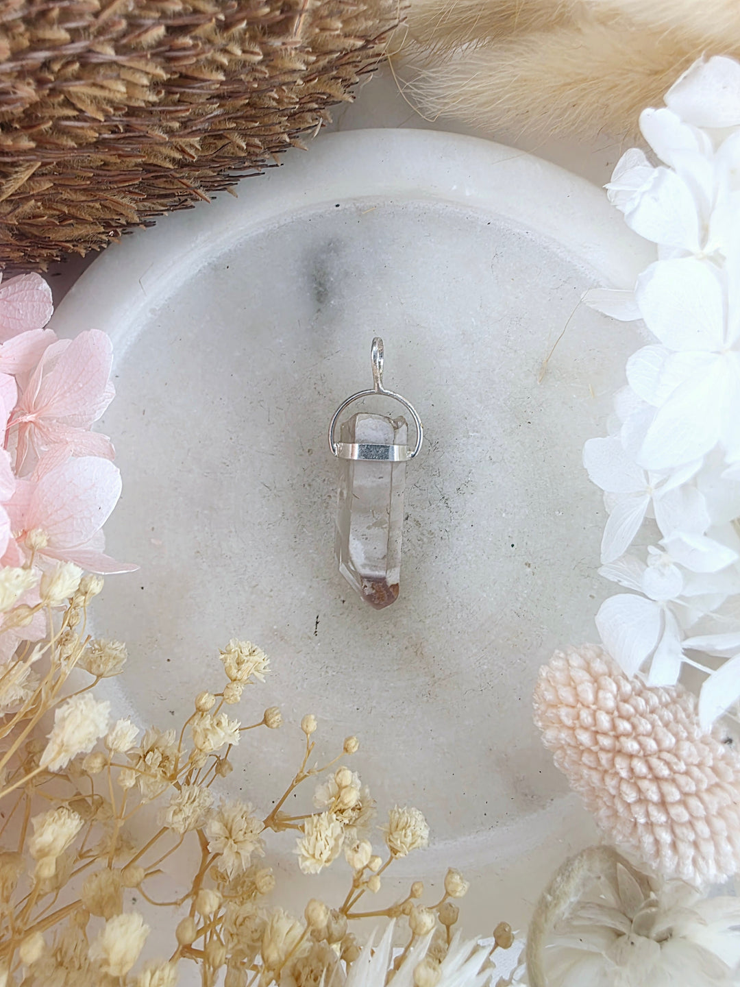 Lithium Quartz Phantom Pendant