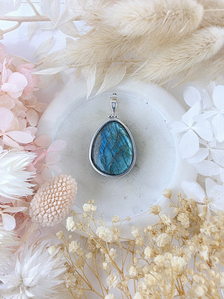 Labradorite Dragon Pendant
