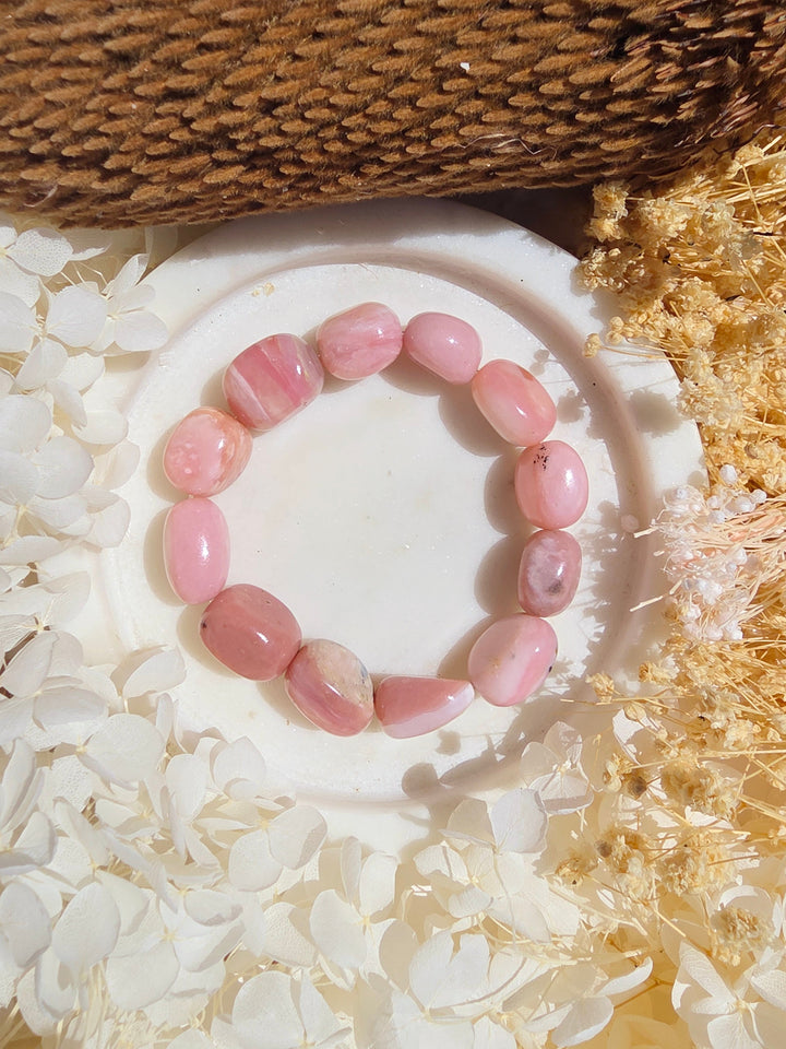 Pink Opal Bracelet - 12/15mm