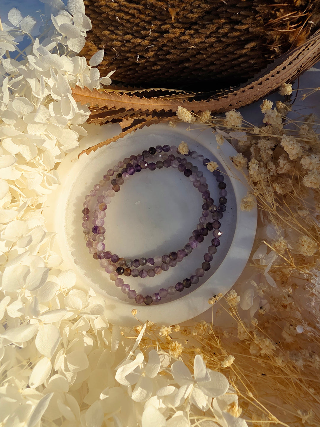 Amethyst Faceted Bracelet - 4mm
