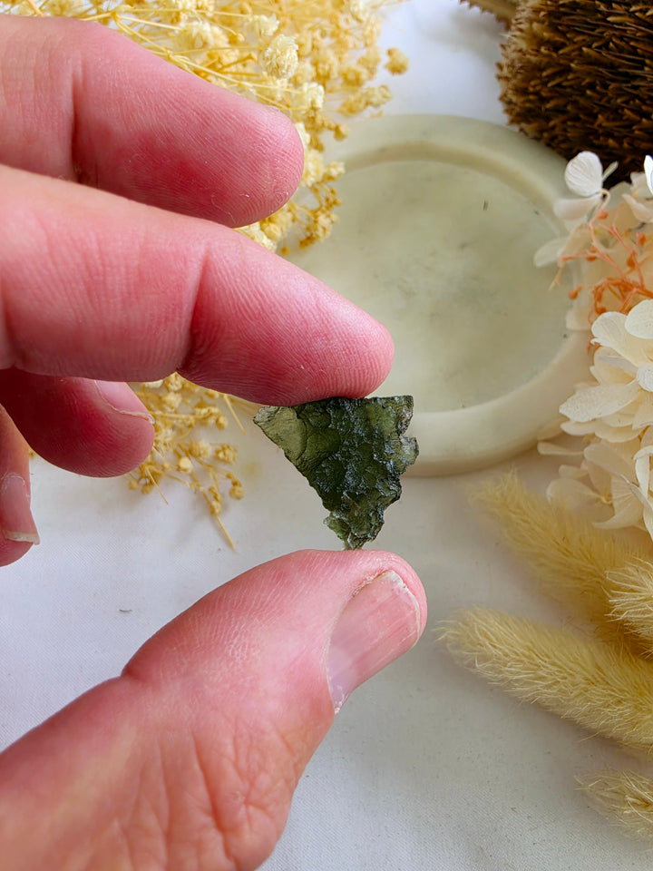 Moldavite Specimen — Manifest & Transform