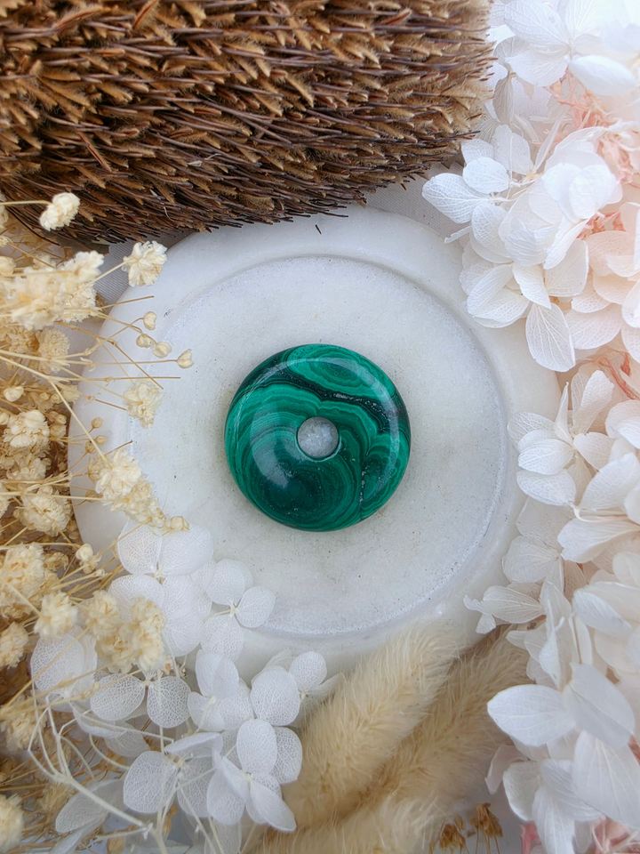Malachite Circle Of Light Pendant