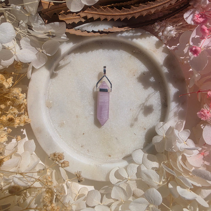 Kunzite Alignment Silver Pendant