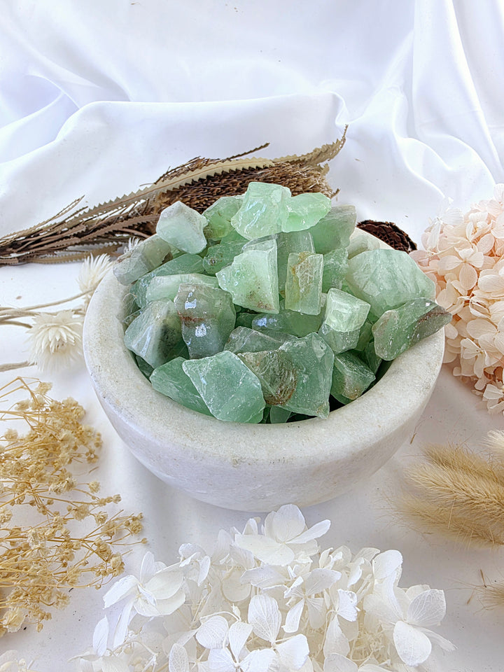 Green Calcite Small Rough