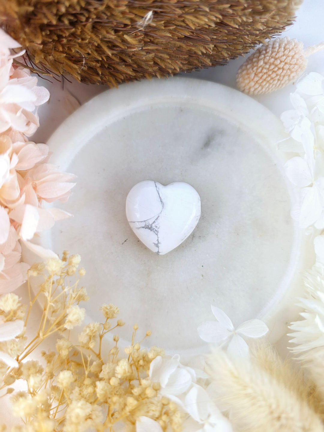 Howlite Heart Pendant