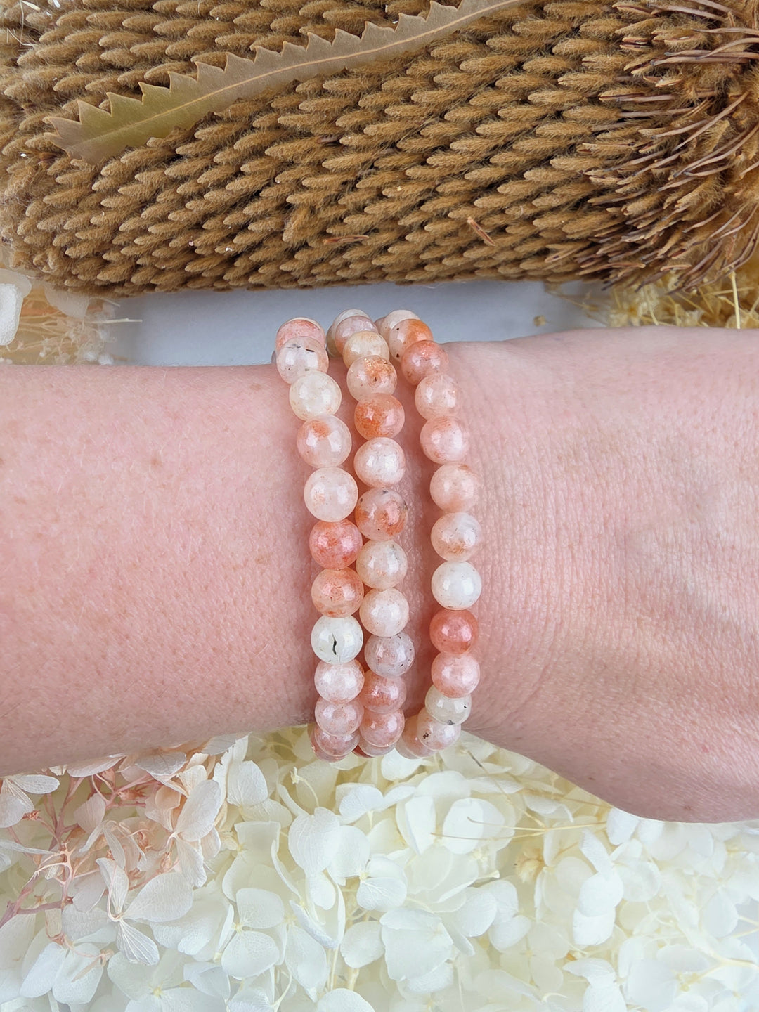 Sunstone Bracelet - 6mm
