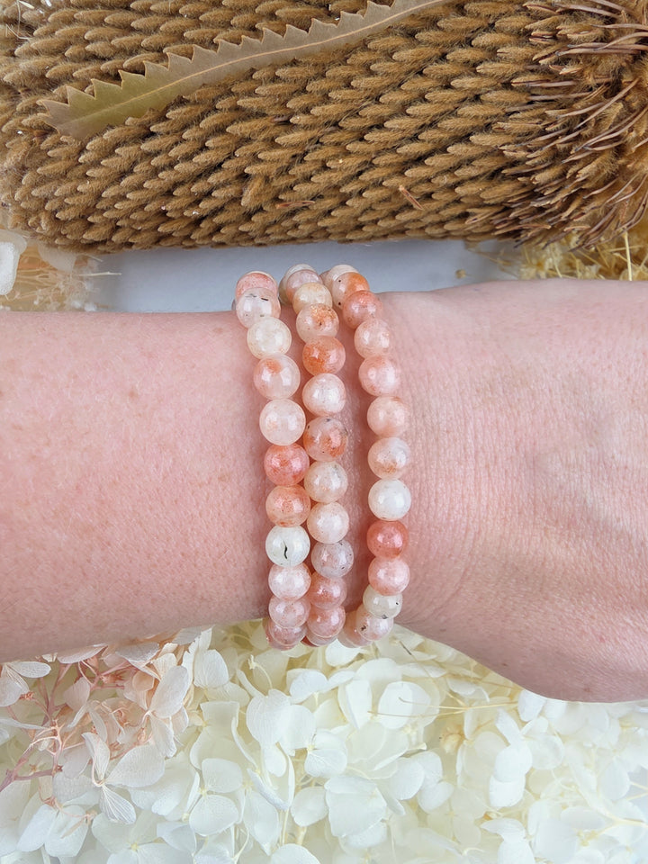 Sunstone Bracelet - 6mm