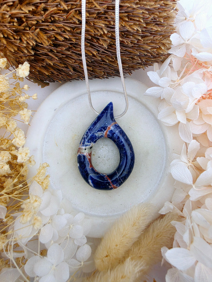 Sodalite Tear Drop Pendant