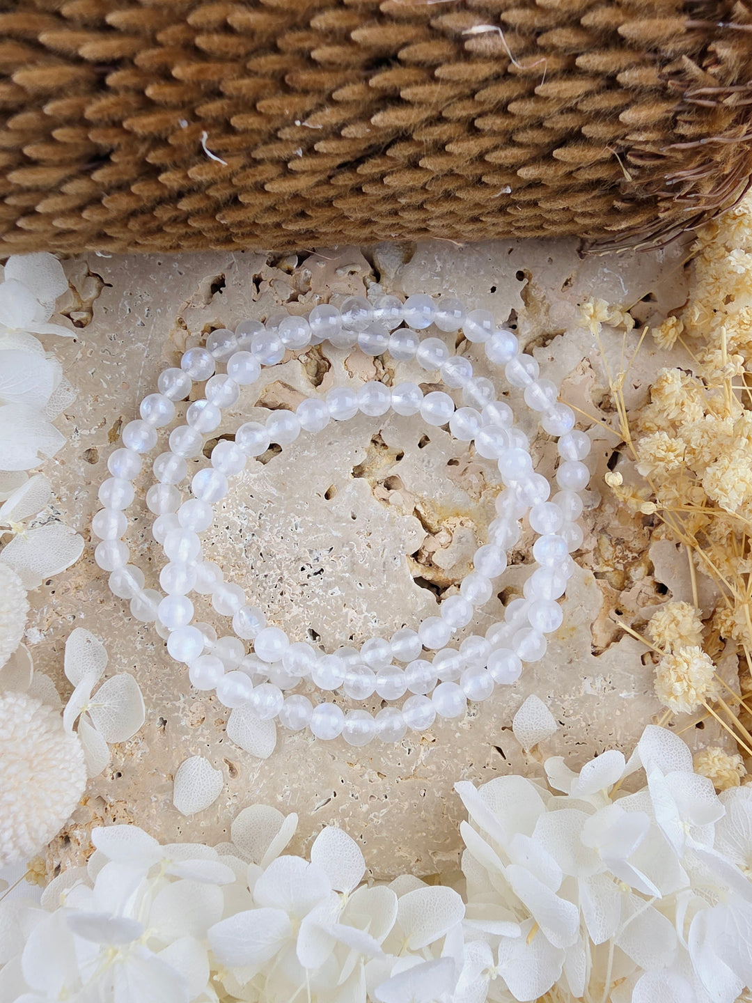 Rainbow Moonstone Bracelet - 6mm