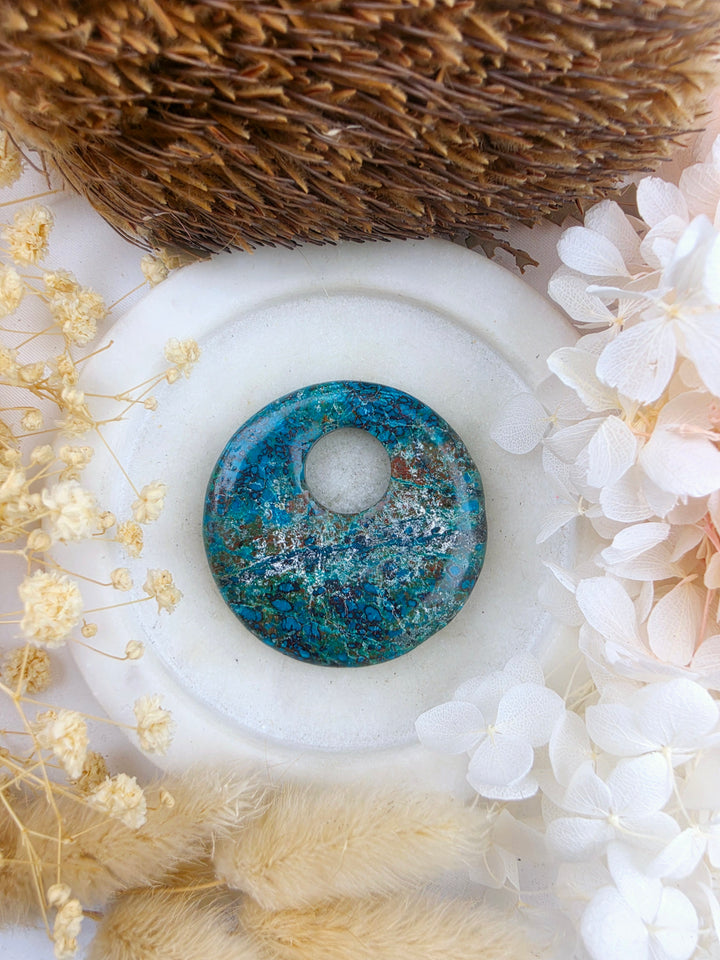 Chrysocolla Eclipse Pendant